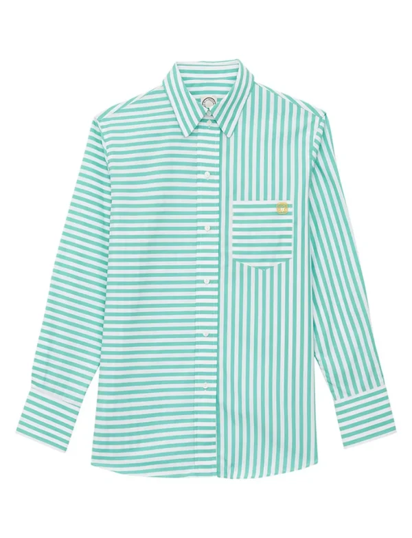 Sale Ines de la Fressange Paris Maureen turquoise shirt