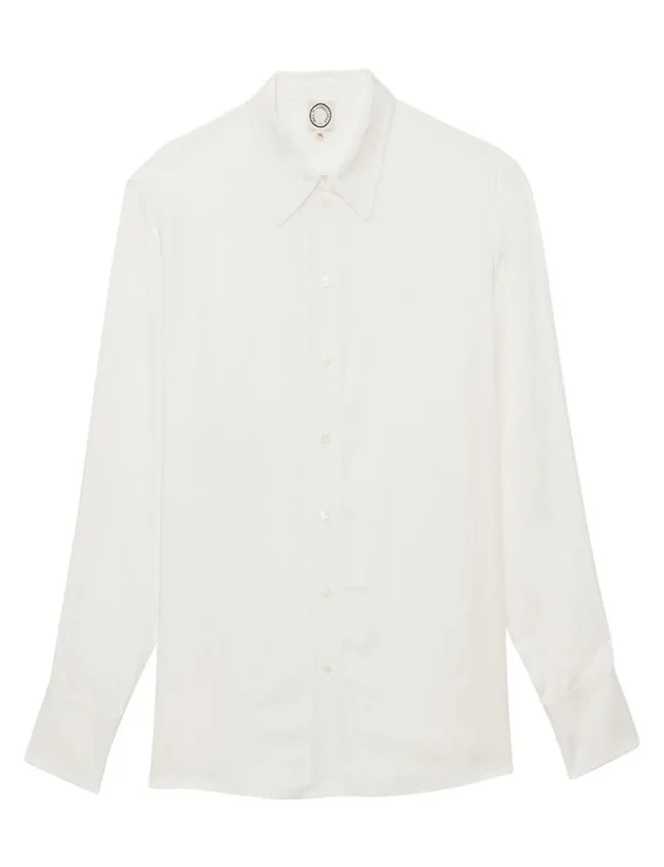 Flash Sale Ines de la Fressange Paris Maureen white viscose shirt