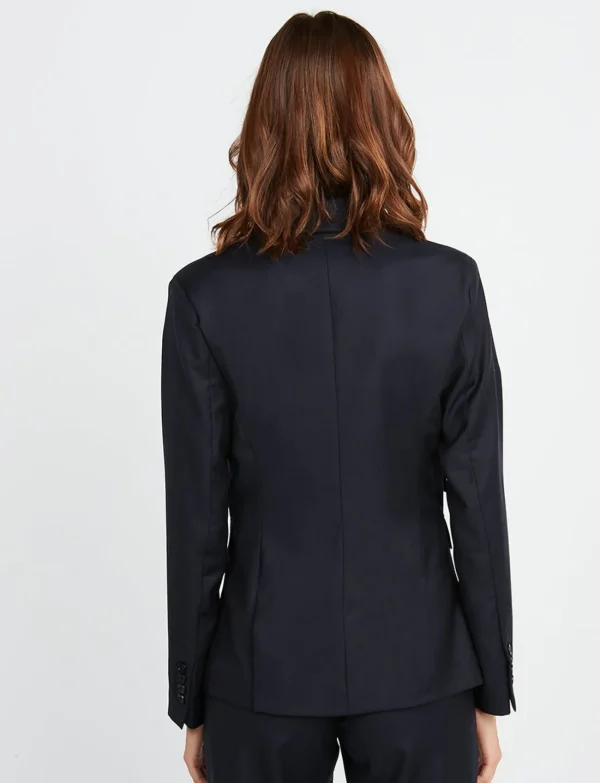 Discount Ines de la Fressange Paris Maurice wool jacket navy blue