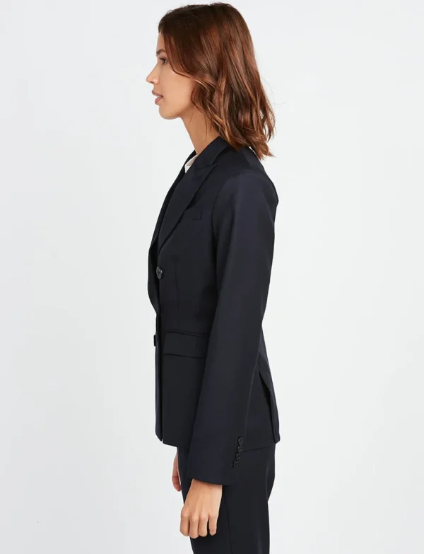 Discount Ines de la Fressange Paris Maurice wool jacket navy blue