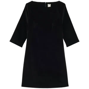 Best Sale Ines de la Fressange Paris Megan dress in smooth black velvet