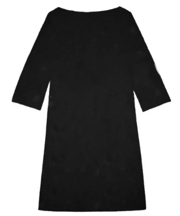 Hot Ines de la Fressange Paris Megane black linen dress