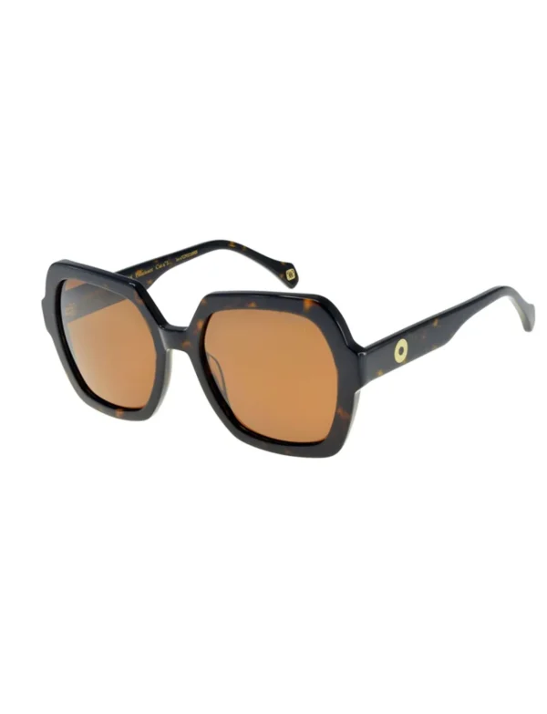 Cheap Ines de la Fressange Paris Monica marbled brown sunglasses