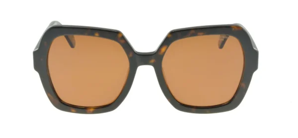 Cheap Ines de la Fressange Paris Monica marbled brown sunglasses