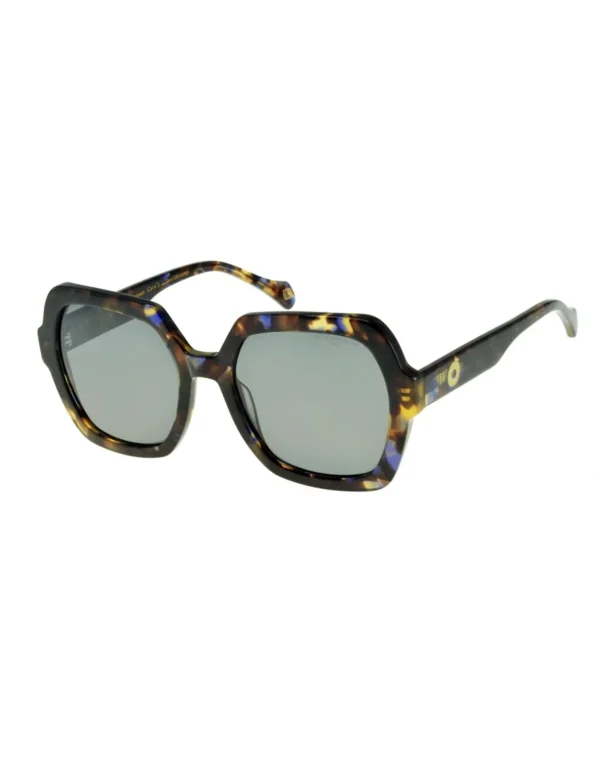 Shop Ines de la Fressange Paris Monica marbled purple sunglasses