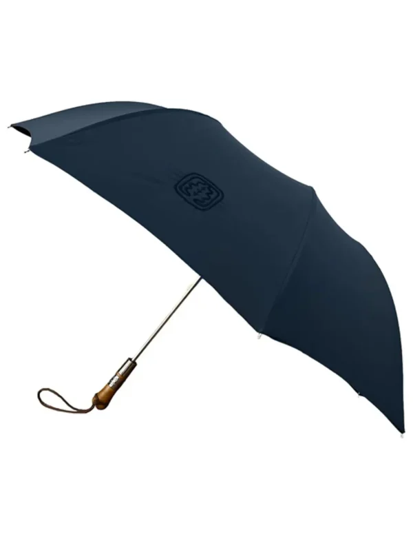 Cheap Ines de la Fressange Paris Navy blue folding umbrella x Le Parapluie de Cherbourg