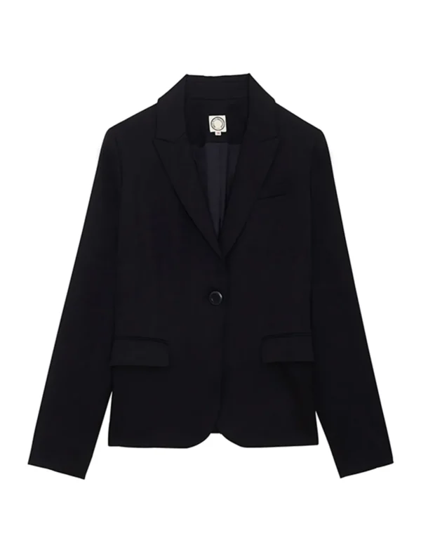 Best Ines de la Fressange Paris Nicoletta jacket in navy blue wool