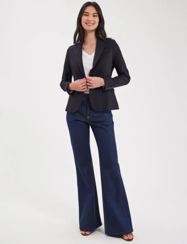 Best Ines de la Fressange Paris Nicoletta jacket in navy blue wool