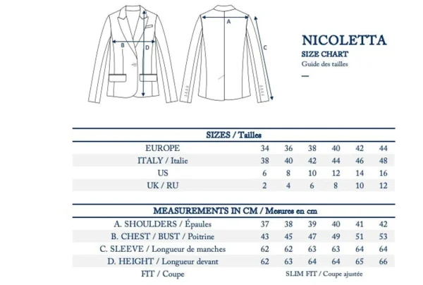 Best Ines de la Fressange Paris Nicoletta jacket in navy blue wool