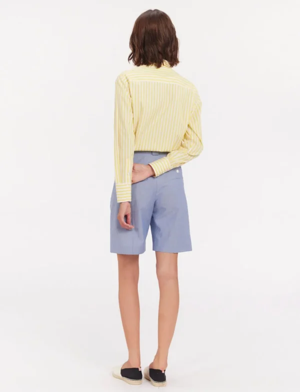 Shop Ines de la Fressange Paris Odette blue shorts