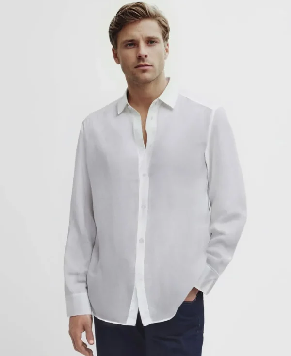 Cheap Ines de la Fressange Paris Olivier white shirt for men