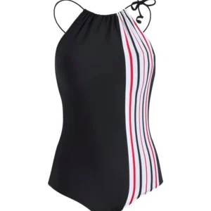 Discount Ines de la Fressange Paris One-piece high neck swimsuit model Lover, Ines x Vilebrequin