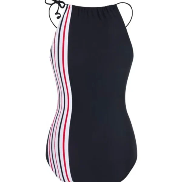 Discount Ines de la Fressange Paris One-piece high neck swimsuit model Lover, Ines x Vilebrequin