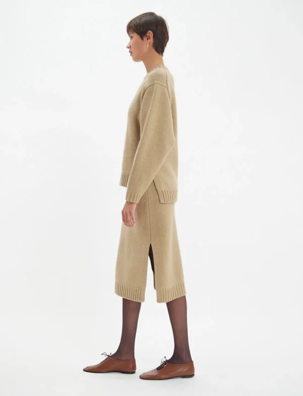 Discount Ines de la Fressange Paris Paulin sweater in camel wool