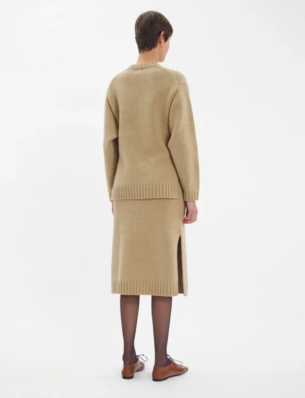 Discount Ines de la Fressange Paris Paulin sweater in camel wool