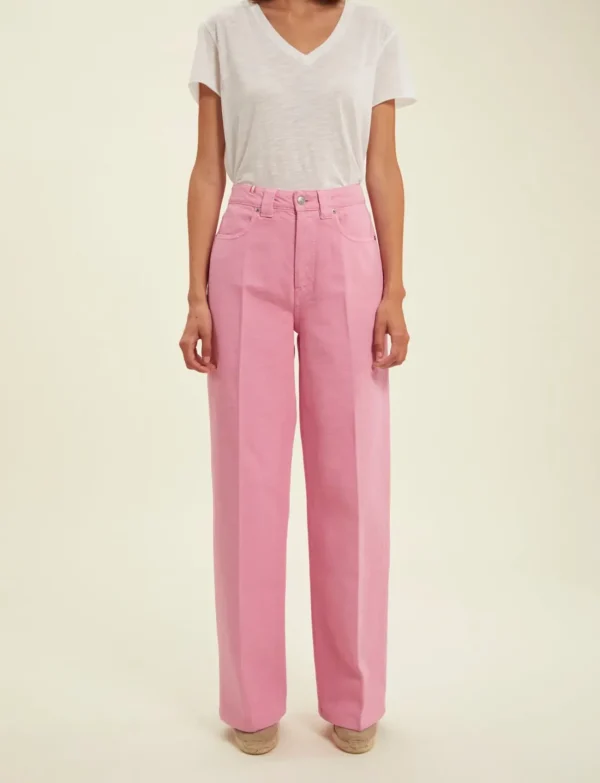 Discount Ines de la Fressange Paris Pink Mara jeans