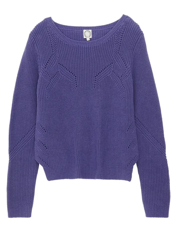 Outlet Ines de la Fressange Paris Purple Agathe sweater