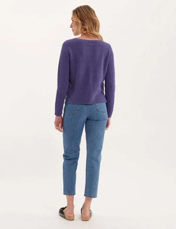 Outlet Ines de la Fressange Paris Purple Agathe sweater