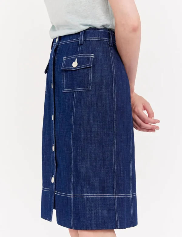 Best Ines de la Fressange Paris Rachel denim skirt