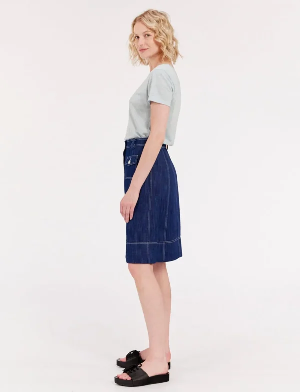 Best Ines de la Fressange Paris Rachel denim skirt