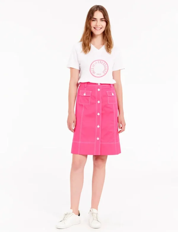 New Ines de la Fressange Paris Rachel pink skirt