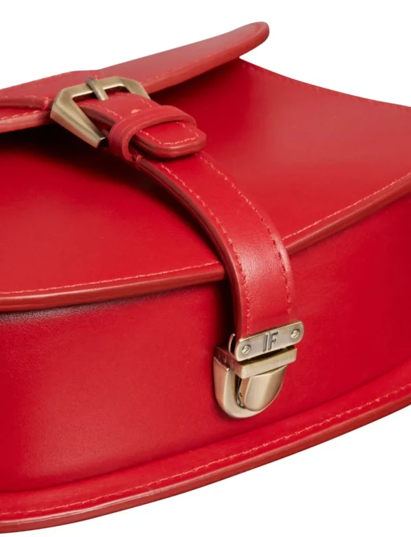 Flash Sale Ines de la Fressange Paris Red Baby Flâneur handbag