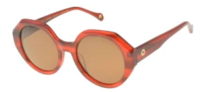 Online Ines de la Fressange Paris Red marbled Ornella sunglasses