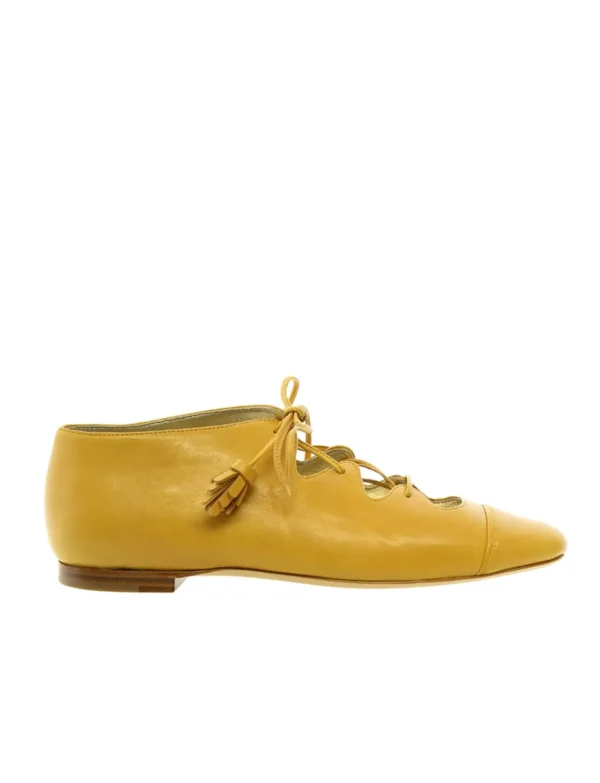 Best Sale Ines de la Fressange Paris Richelieu open yellow