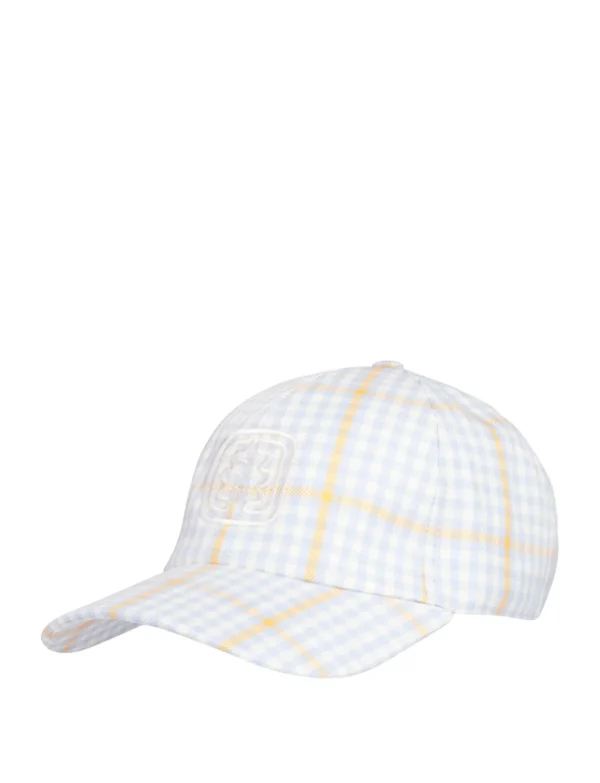 Best Sale Ines de la Fressange Paris Roma checkered cap