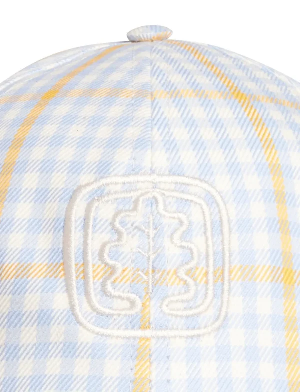 Best Sale Ines de la Fressange Paris Roma checkered cap