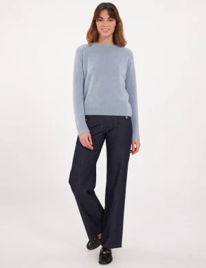 Discount Ines de la Fressange Paris Round neck sweater with hammer sleeves x Notshy