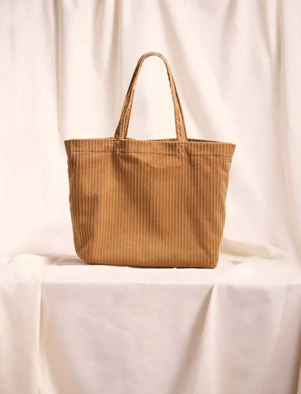 Fashion Ines de la Fressange Paris Sally upcycled brown tote bag