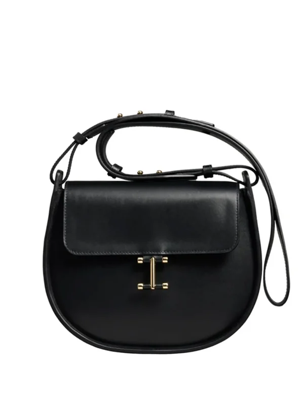 Discount Ines de la Fressange Paris Senda black leather bag