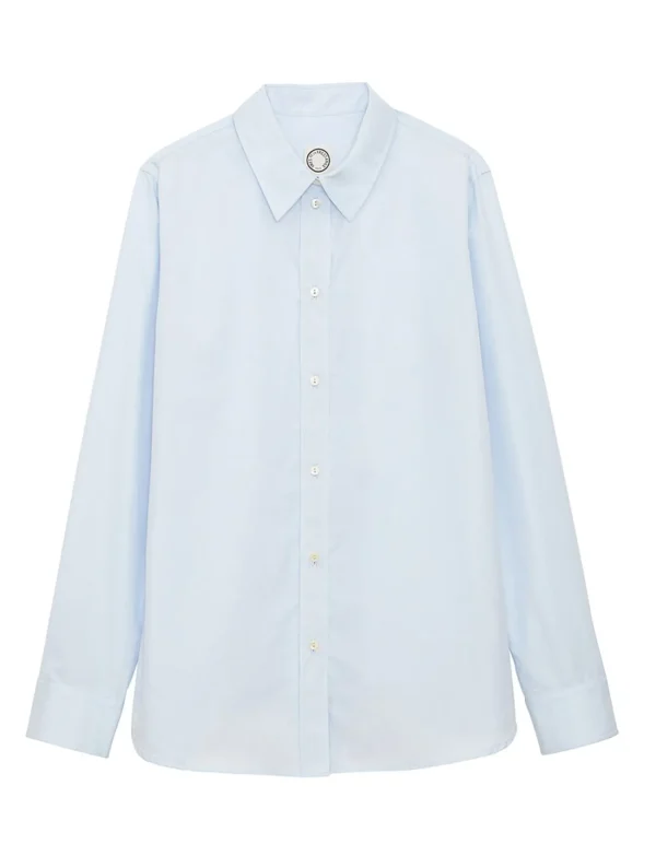 Store Ines de la Fressange Paris Shirt Martin cotton sky blue