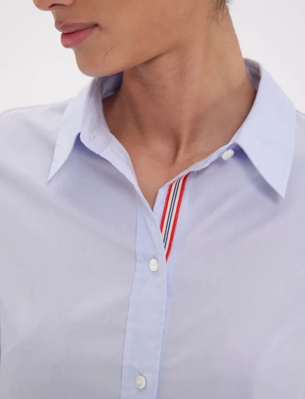 Store Ines de la Fressange Paris Shirt Martin cotton sky blue