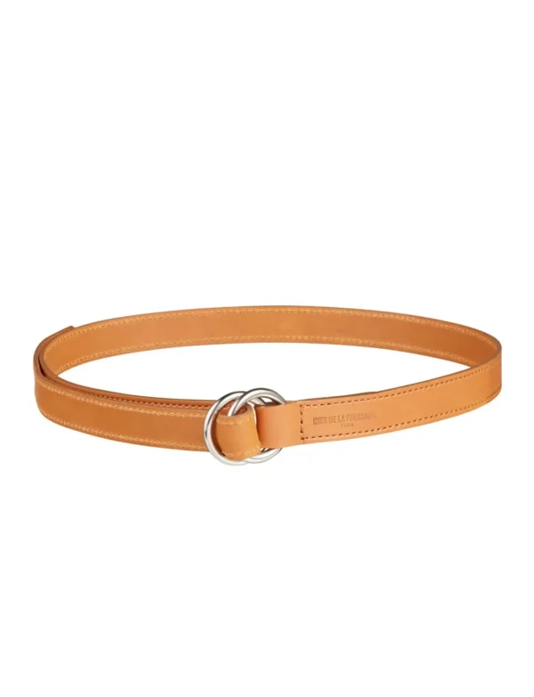 Online Ines de la Fressange Paris Sidonie natural leather belt