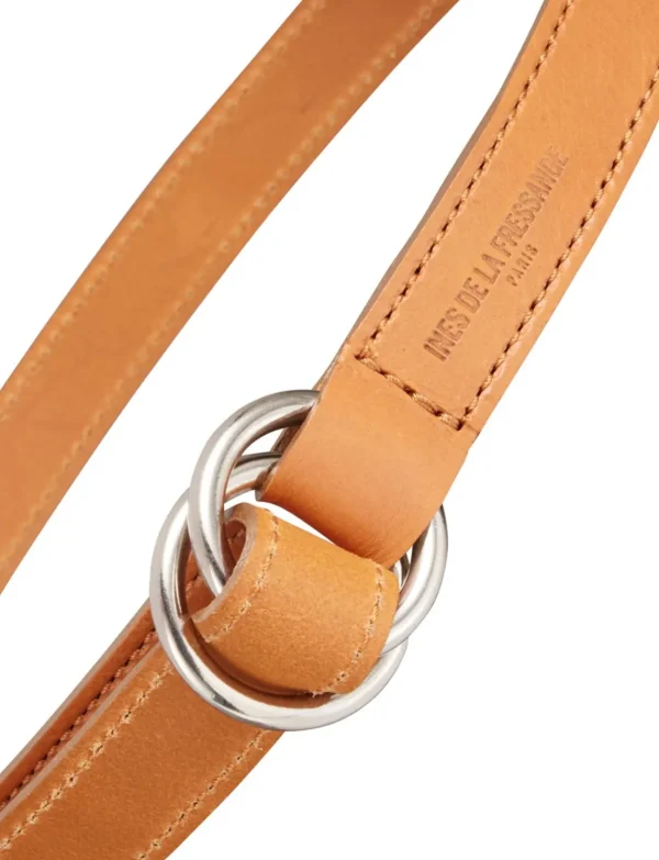 Online Ines de la Fressange Paris Sidonie natural leather belt