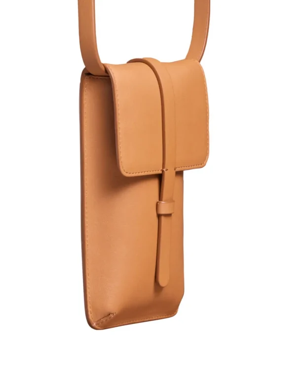 Cheap Ines de la Fressange Paris Smartphone Bag Léonore camel leather