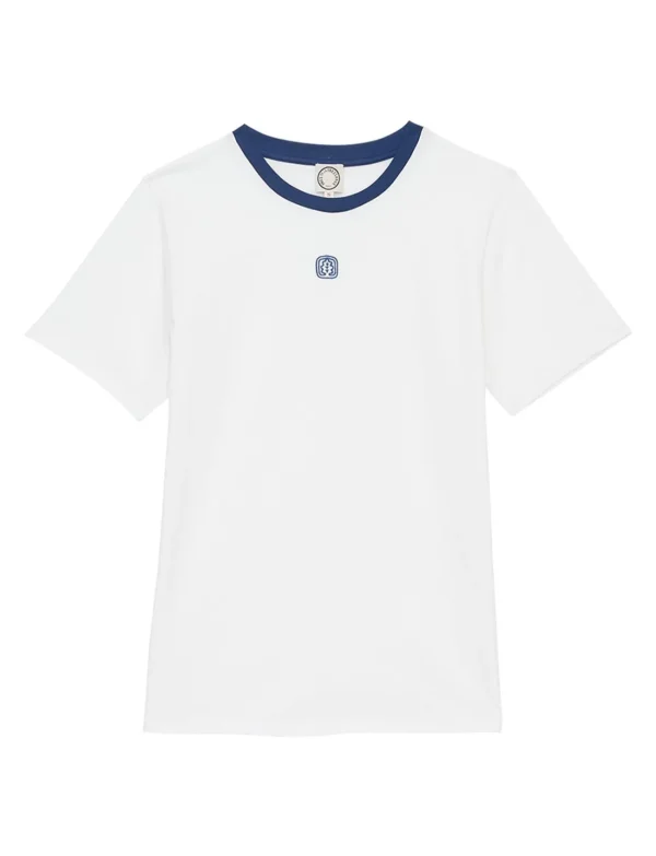 Fashion Ines de la Fressange Paris Tee Shirt Paul organic cotton white