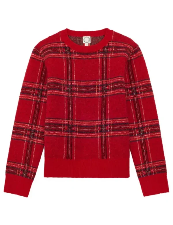 Cheap Ines de la Fressange Paris Ulysse red jacquard sweater