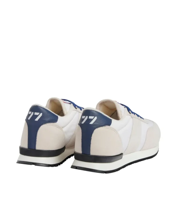 Shop Ines de la Fressange Paris 77" UZS x Ines de la Fressange Unisex white/beige/blue sneakers