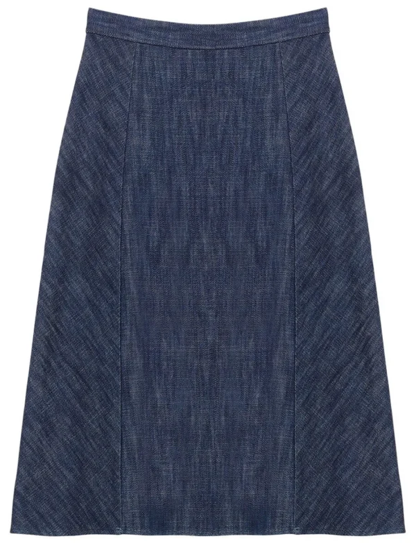 Sale Ines de la Fressange Paris Viveka jean skirt