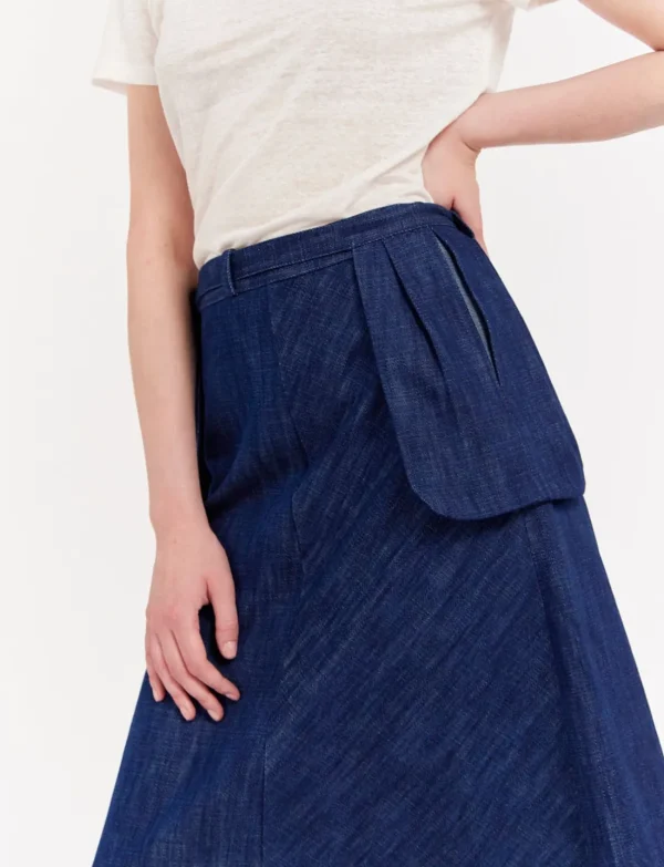 Sale Ines de la Fressange Paris Viveka jean skirt