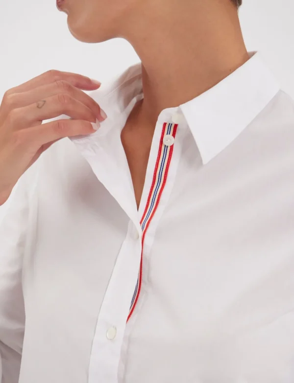 Best Sale Ines de la Fressange Paris White Martin shirt