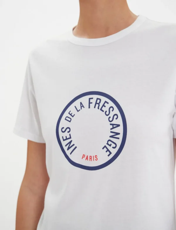 Discount Ines de la Fressange Paris White Oscar T-shirt